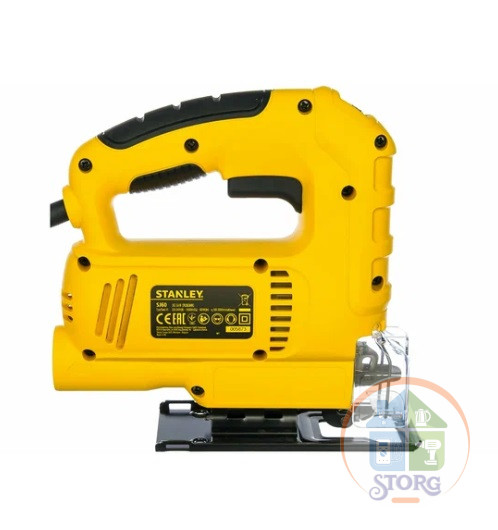 Лобзик электрический STANLEY SJ 60-RU, 600Вт, 500-3000ходов/мин, ход пилки 19мм, глуб.пропила дер./алюм/цв.метал./стали, 75мм,10мм,6мм,6мм, маятн.ход, плав.пуск,рег.част.хода, рег.маят.хода 4 ступени.