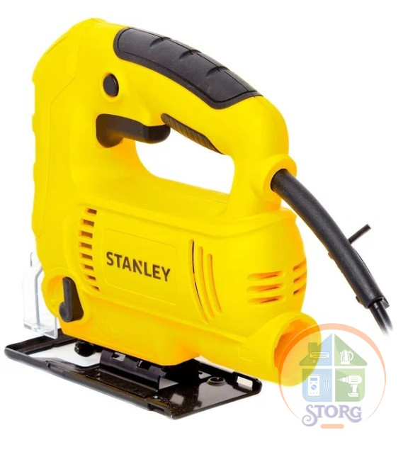 Лобзик электрический STANLEY SJ 60-RU, 600Вт, 500-3000ходов/мин, ход пилки 19мм, глуб.пропила дер./алюм/цв.метал./стали, 75мм,10мм,6мм,6мм, маятн.ход, плав.пуск,рег.част.хода, рег.маят.хода 4 ступени.
