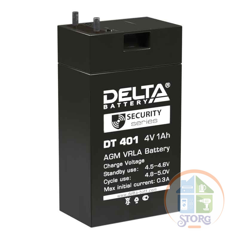 Аккумулятор DELTA  AGM-DT 401 4v 1A (35х22х69)