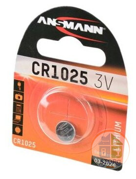 АКЦИЯ! Элемент питания ANSMANN 1516-0005 CR1025 BL1
