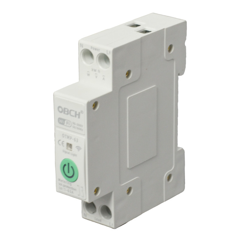 Умный Реле контроля напряжения с WIFI на DIN рейку (прилож.Tuya) 63A