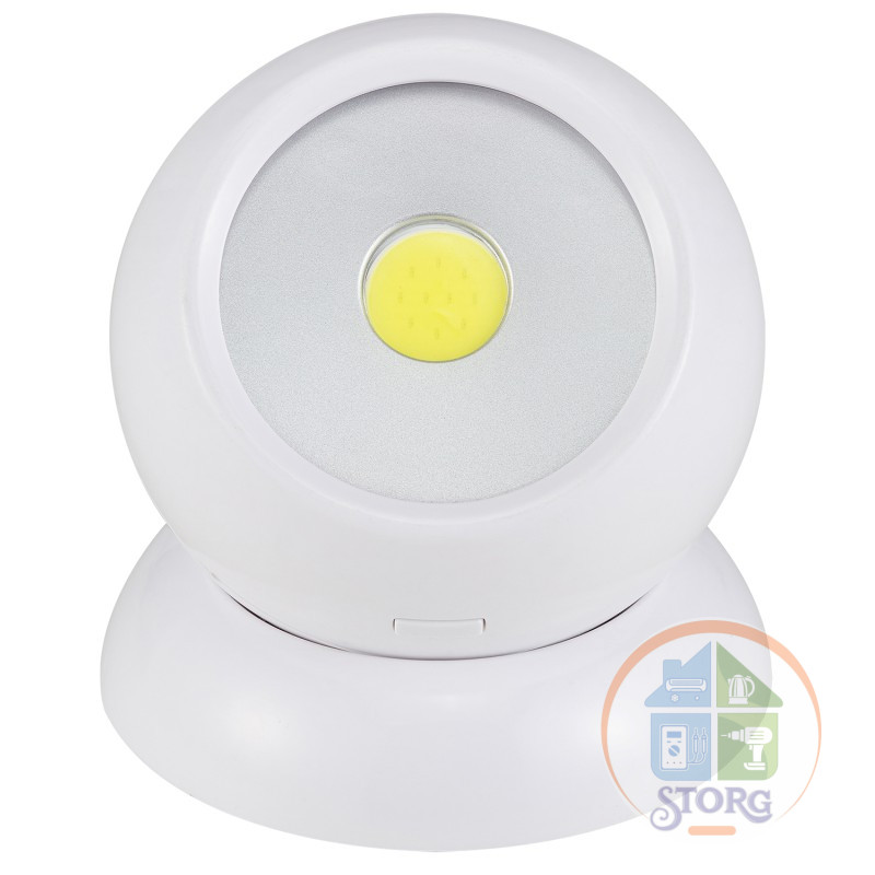 Фонарь-подсветка настольный самоклеящийся, светодиодный,  3 уровня яркости, 5Вт, 3хААА, 29107 7, REV