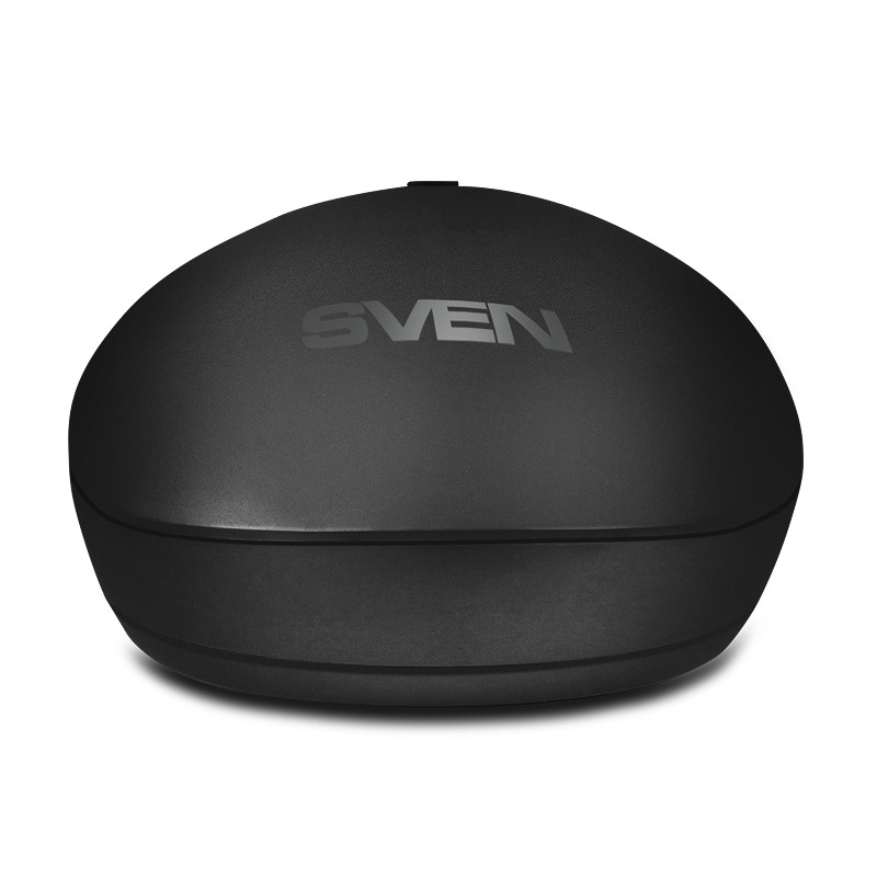 Мышь беспроводная SVEN RX-222W черный, 1800 dpi, радиоканал, Bluetooth, USB, кнопки - 4