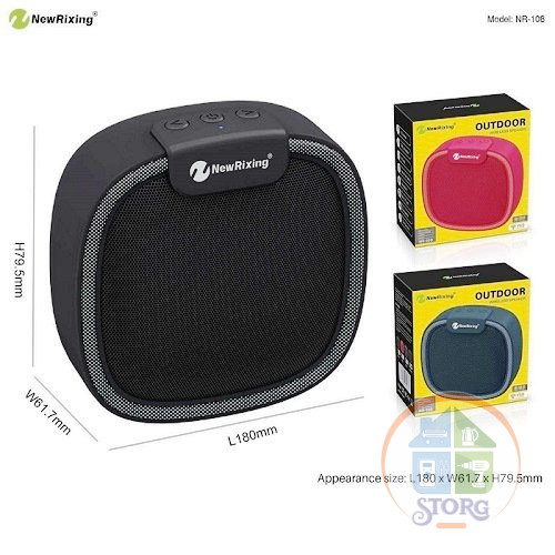 Портативная bluetooth колонка New Rixing NR108 (Red)