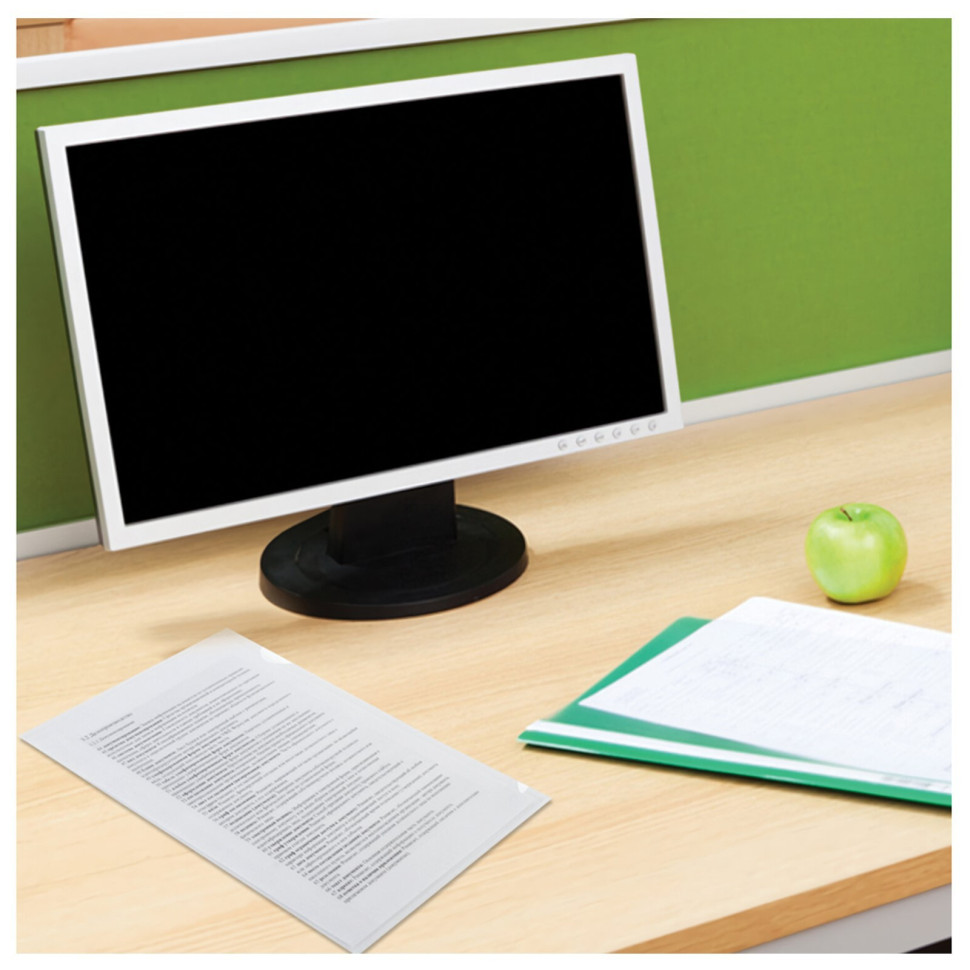 Папка-уголок Calligrata, А4, 100мкм, прозрачная, бесцветная 7636434