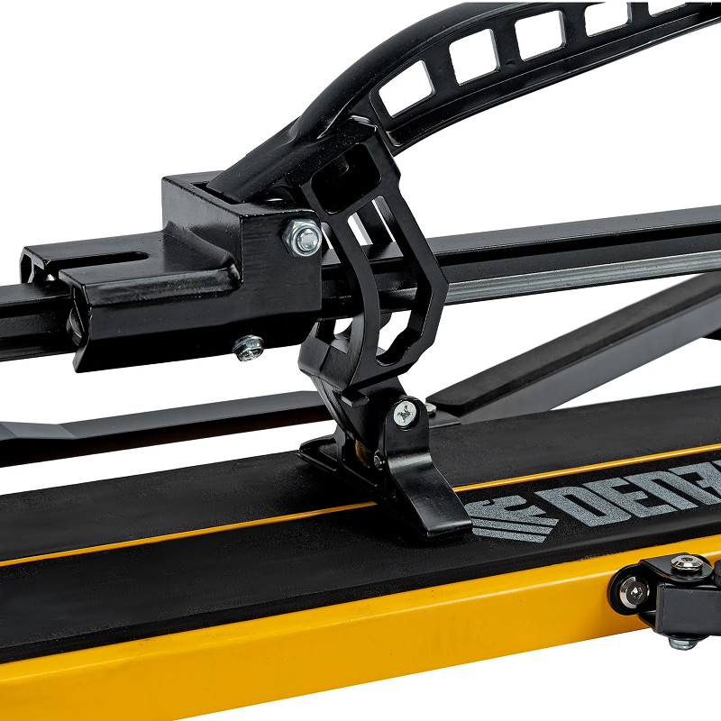 Плиткорез рельсовый Denzel 600х16мм, каретка на подш., стальная станина, усил. рукоятка-пенал