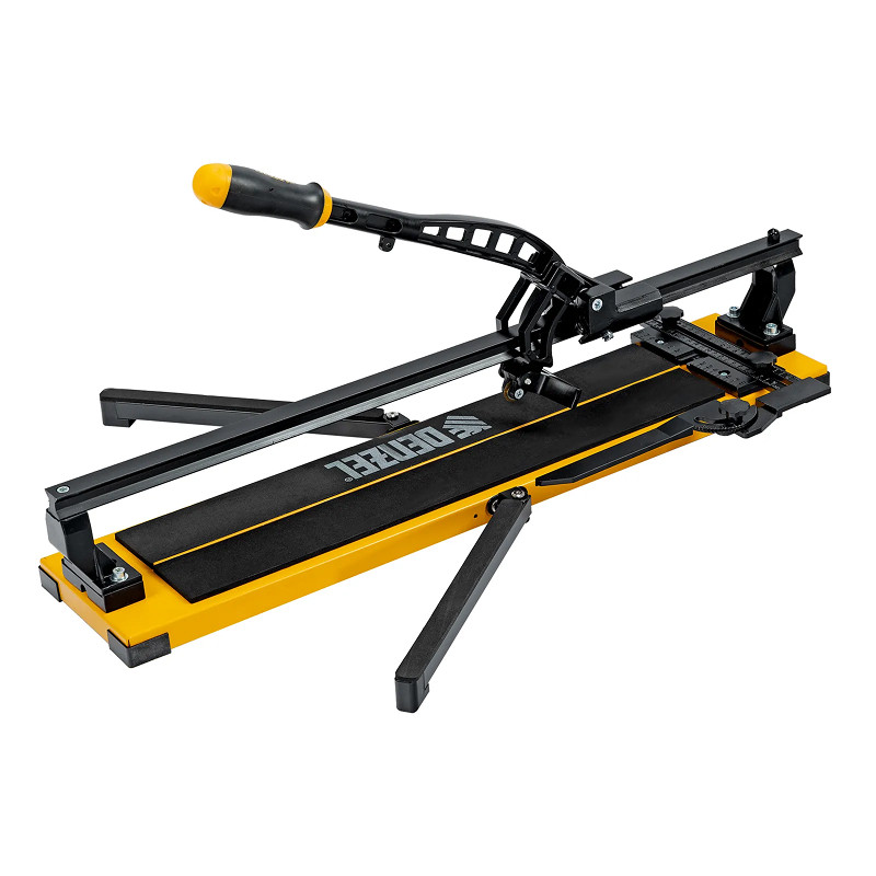 Плиткорез рельсовый Denzel 600х16мм, каретка на подш., стальная станина, усил. рукоятка-пенал