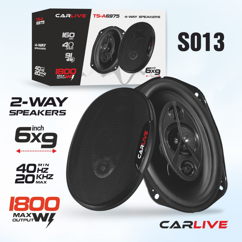 Автомобильные Динамики Carlive TS-A6975 (6x9)" Овальные Автомобильные Динамики Carlive TS-A6975 (6x9)" Овальные