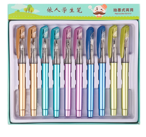 Ручка перьевая закрытое перо МИКС Перламутр   3604864