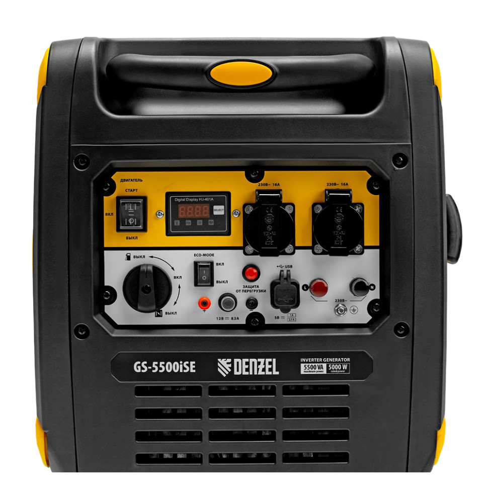 Генератор бензиновый инверторный DENZEL GS-5500iSE, 5.5 кВт, чист.синус, 1,5 л/ч, электр.старт. Генератор бензиновый инверторный DENZEL GS-5500iSE, 5.5 кВт, чист.синус, 1,5 л/ч, электр.старт.