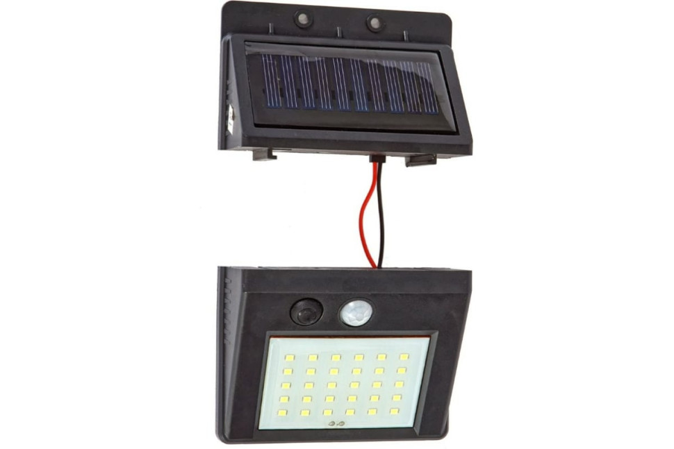 Прожектор светодиодный GLANZEN FAD-0003-4-solar, IP65, 4Вт, 3 реж, на солнечных батареях, датчик движения
