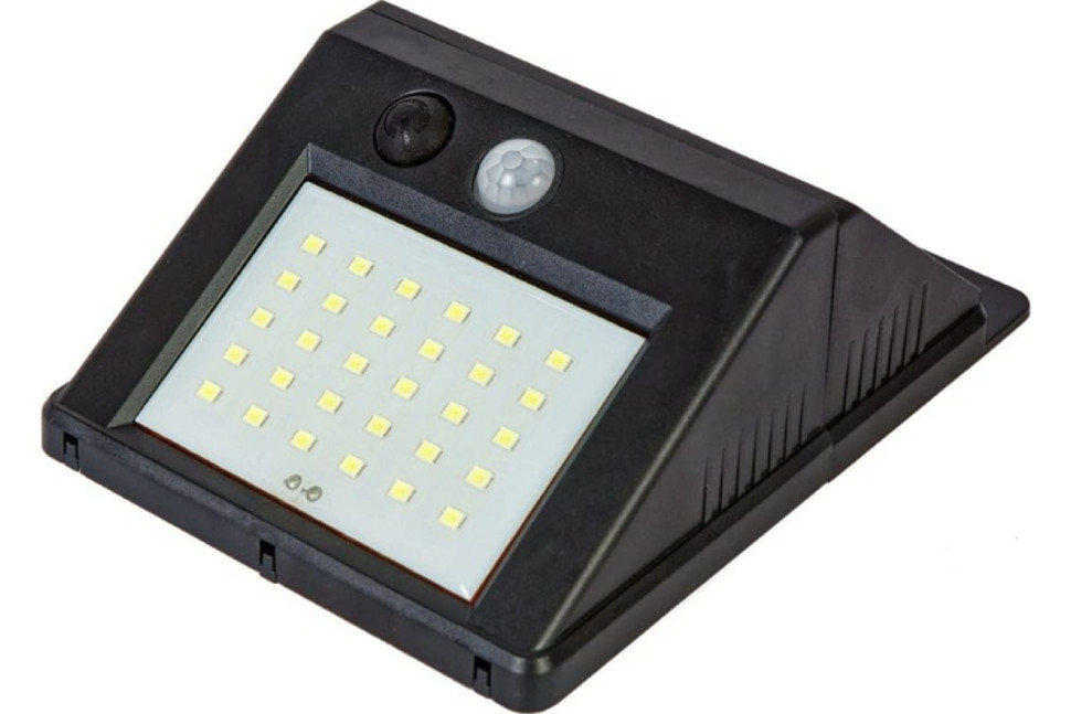 Прожектор светодиодный GLANZEN FAD-0003-4-solar, IP65, 4Вт, 3 реж, на солнечных батареях, датчик движения