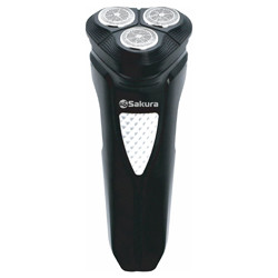 Электробритва SAKURA SA-5429BK (3 плавающие бритв. головки;От аккумулятора Ni-Cd (600мА/ч))