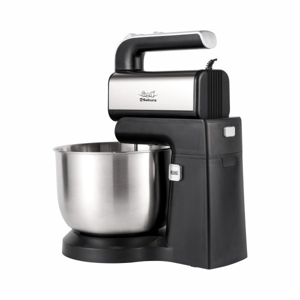 Миксер с чашей SAKURA SA-6324CS Premium, 800Вт, 3,5л, автовращение чаши