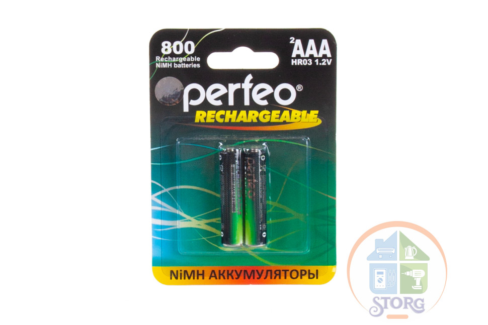 Аккумулятор Perfeo AAA800mAh/2BL