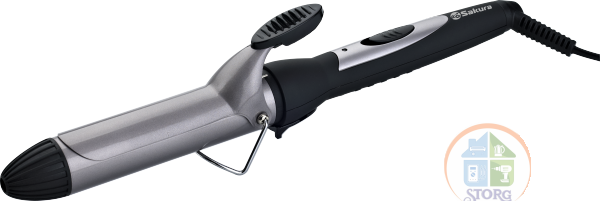 Плойка для завивки волос SAKURA SA-4400BK-32, керам.покрытие, 55 Вт, Ø32 мм