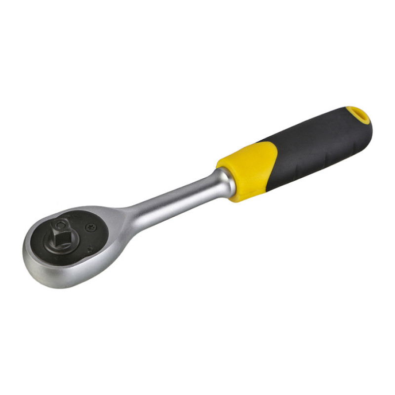 Ключ-трещотка 1/4" Hanskonner HK1045-17-14, 90 зуб, квадрат, с быстрым сбросом, CrV