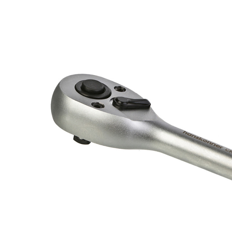 Ключ-трещотка 1/4" Hanskonner HK1045-17-14, 90 зуб, квадрат, с быстрым сбросом, CrV