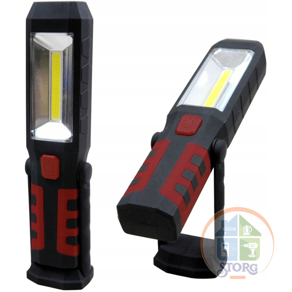 Рабочий аккумуляторный фонарь Worklight HD 3568 ACCU 2000, COB 6Вт + 1 LED, аккум. 2000мАч, REV Ritter