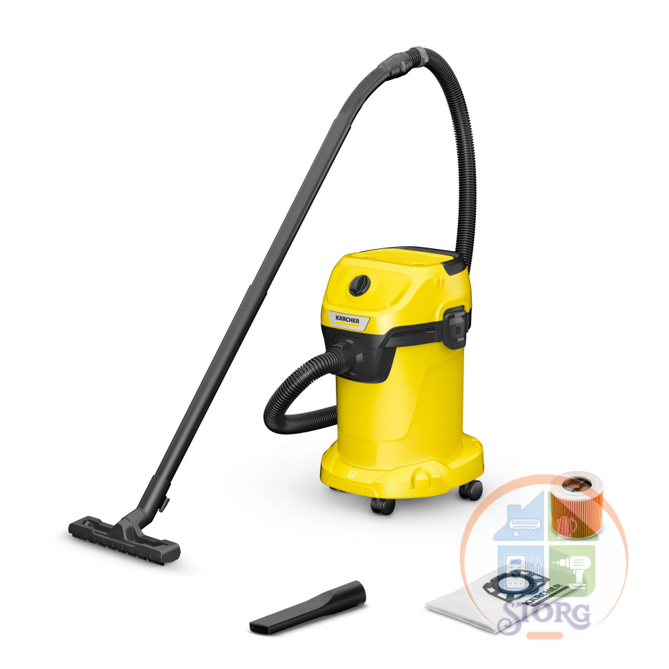 Пылесос хозяйственный KARCHER WD 3 V-19/4/20 1.628-107.0