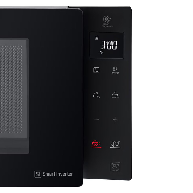 Микроволновая печь LG MW23R35GIB инвертор, черный, 23 л, 1000 Вт, переключатели - сенсор