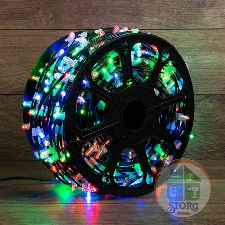 Гирлянда уличная S-TORG Кристалл Бобина 50м Разноцветная LED240