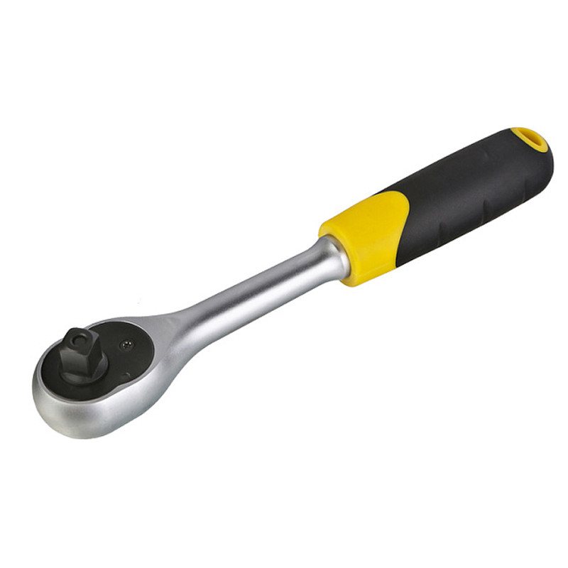 Ключ-трещотка 3/8" hanskonner HK1045-17-38, 90 зуб, квадрат, с  быстрым сбросом, CrV