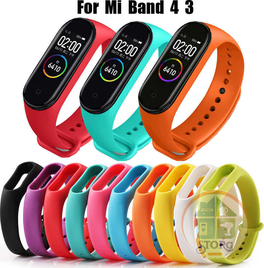Силиконовый ремешок Xiaomi для Mi Band 4/3 белый