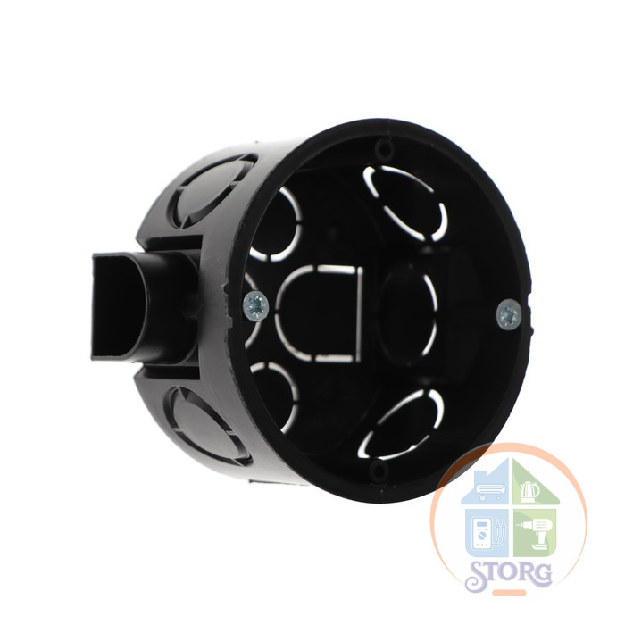 Коробка установочная Luazon Lighting, 68х40 мм, IP20, для сплошных стен, черная 9855151