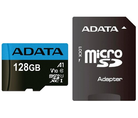 Флеш-накопитель MicroSD ADATA AUSDX128GUICL10A1-RA1 128Gb MicroSDXC Class10 UHS-I SD adapter
