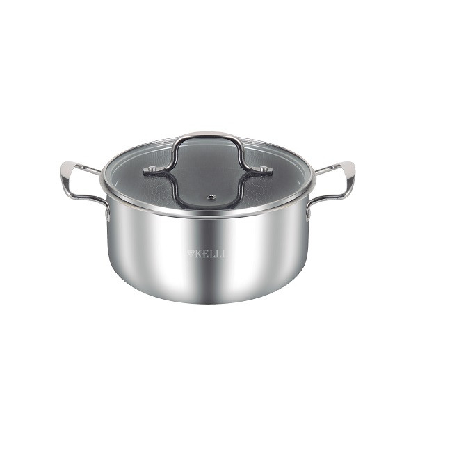 Кастрюля из нержавеющей стали 1,6л  KELLI KL-4290-16 (1х6)