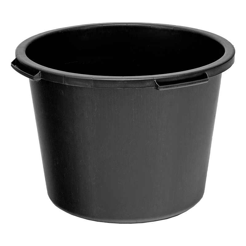 Таз круглый строительный, 40л, Черный, Сибртех