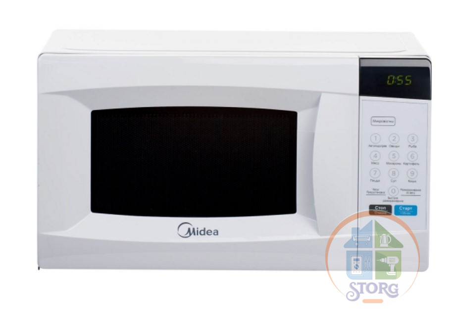 Микроволновая печь Midea EM720CKE 700Вт 20л. белый, дисплей