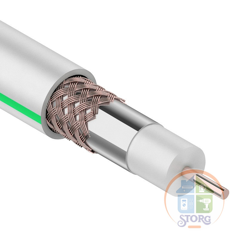 Кабель SAT 703 B, CCS/Al/Al, (1,02 мм/64*0,12 мм) (бухта 100 м), белый PROconnect