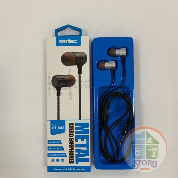 Вакуумные внутриканальные наушники SerteC ST-602 (silver)