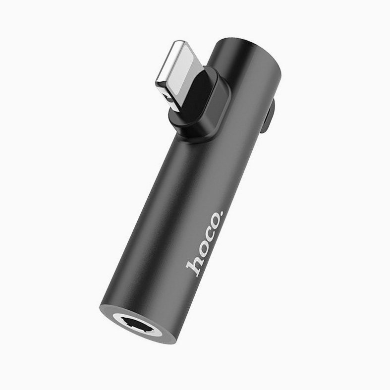Адаптер HOCO LS21 Lightning ( iphone) на 3.5мм аудио конвертер ( black )