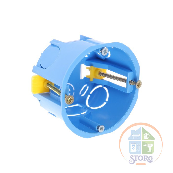 Коробка установочная Luazon Lighting, 68х45 мм, IP20, для полых стен, синяя 9855158