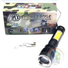 Фонарь светодиодный  POLICE+аккумулятор+зарядка Micro+ZOOM MX-T6-30