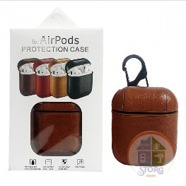 Чехол на AirPods Q201 Кожаный