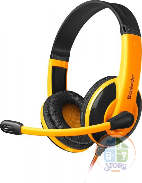 Игровые наушники с микрофоном DEFENDER Warhead G-120 черно\оранжевый