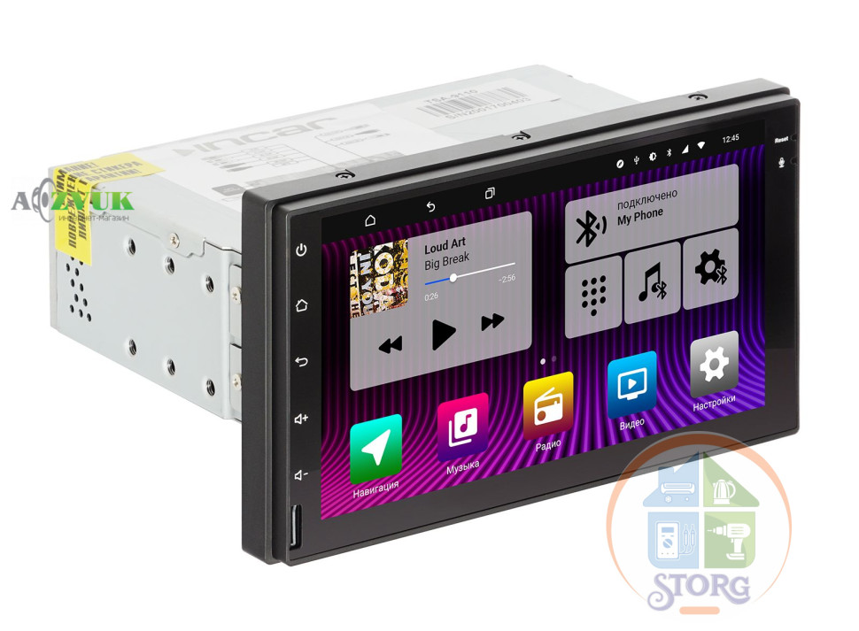 Процессорное головное устройство UNIVERSAL 7" INCAR TSA-9110 (Android 10) DSP Android 10, 8-ядерный