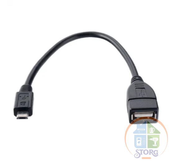 Кабель PERFEO U4202 USB2.0 A - MicroUSB вилка OTG 0,2м.
