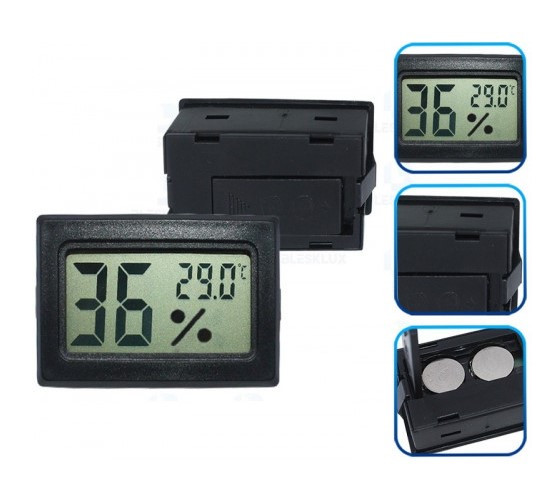 Термометр+гигрометр DIGITAL YM-TPM-20, темп. от −50 ∘C до +70 ∘C, погреш. темп.: ±1 °C; влажн. ±5%