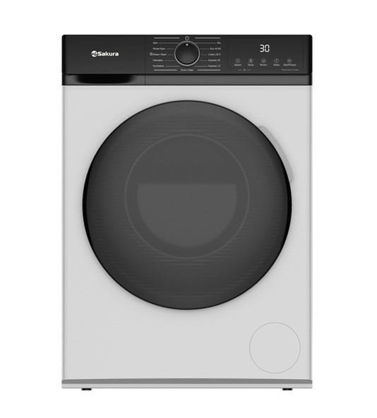Стиральная машина SAKURA SA-8204W, Белый/черн., 6 кг, 11 реж., LED дисплей, 598x420x845
