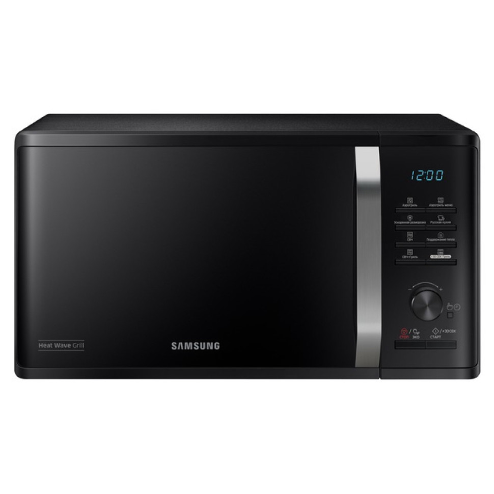 Микроволновая печь Samsung MG23K3575AK Черный, 23 л, 800Вт, гриль 1100Вт, 28,8 см, 20 программ