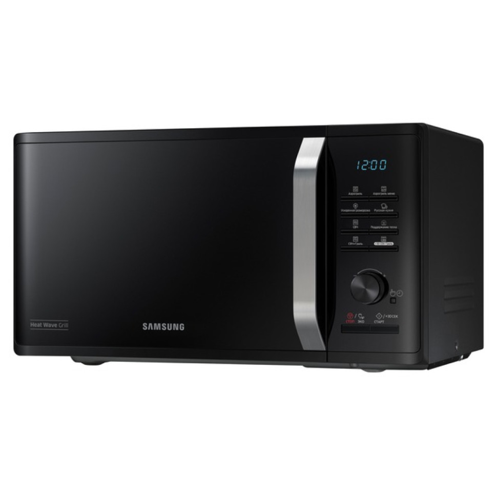 Микроволновая печь Samsung MG23K3575AK Черный, 23 л, 800Вт, гриль 1100Вт, 28,8 см, 20 программ