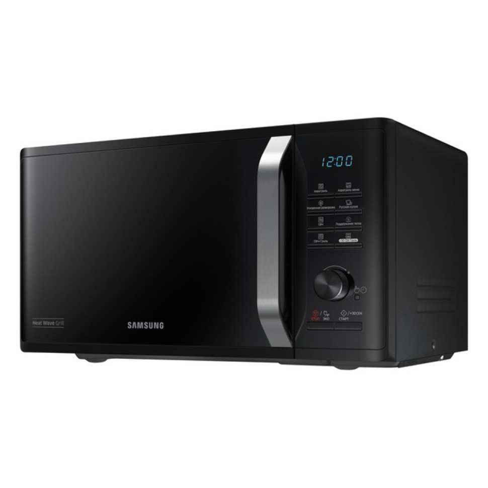 Микроволновая печь Samsung MG23K3575AK Черный, 23 л, 800Вт, гриль 1100Вт, 28,8 см, 20 программ