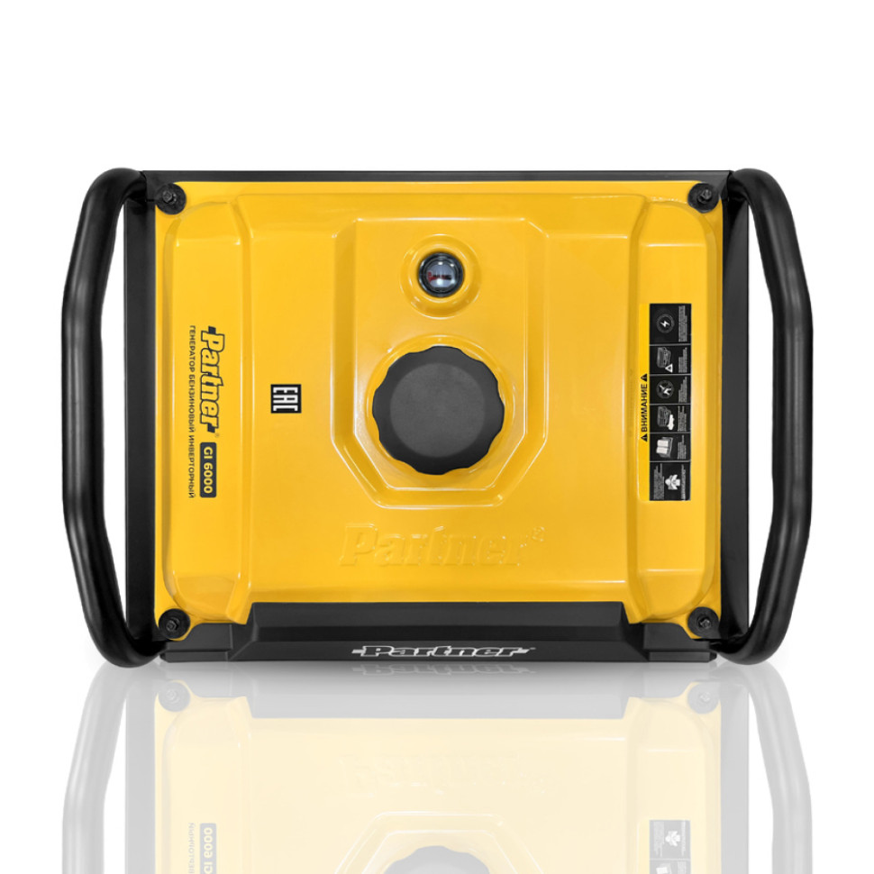 Генератор бензиновый инверторный PARTNER GI 6000 (5/5.5кВт, 230В, 4-такт., ручной, бак 12л, медь)