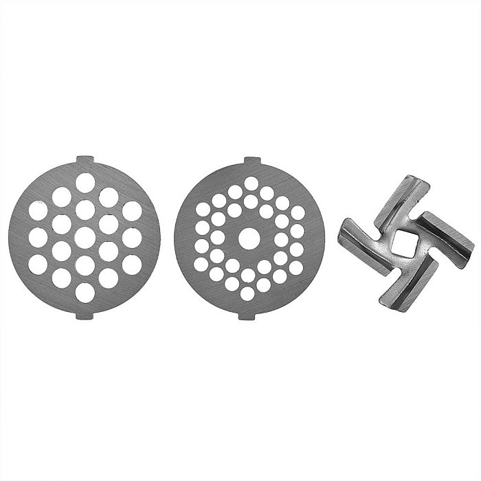 Мясорубка электрическая АКСИНЬЯ КС-2007, белый с серым, 2000Вт, произв. 2 кг/мин, насадки для колбас