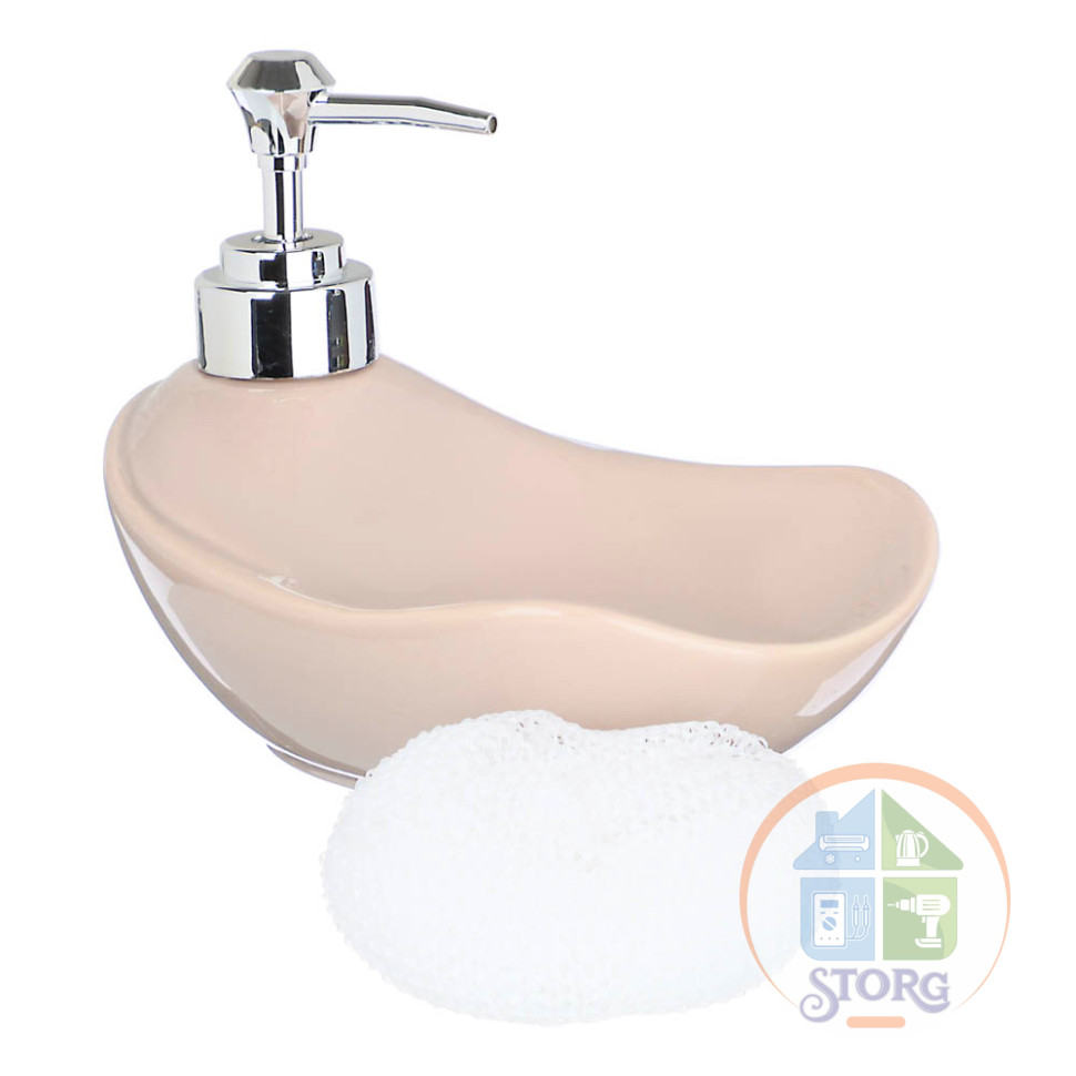 Диспенсер для моющего средства с губкой VETTA "Kitchen Bath"